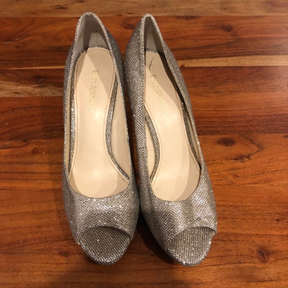 Enzo Angiolini Gold Glitter Sparkly Heels - Picture 1 of 3